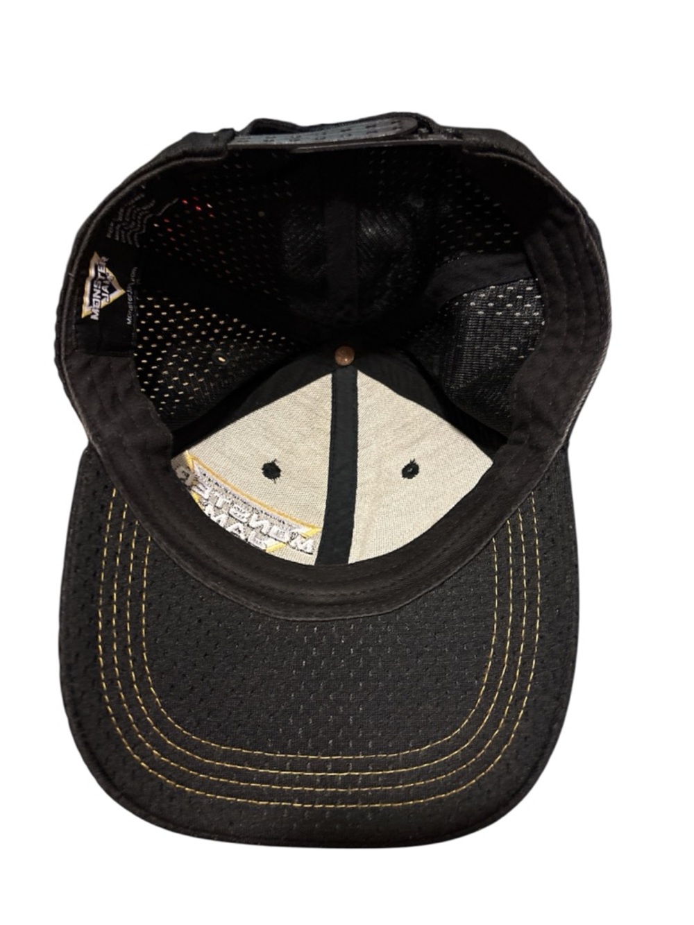 Monster Jam Black & Yellow Embroidered SnapBack hat cap - Picture 3 of 8